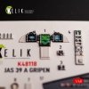 Kelik K48118 Jas-39 A - interior 3D decals for Italeri kit (1/48)